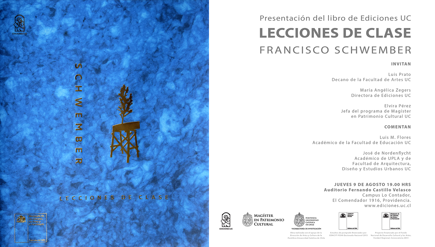 18-08-09_Presentacion_del_libro_de_Ediciones_UC_Lecciones_de_Clase_de_Francisco_Schwember_afiche.jpg