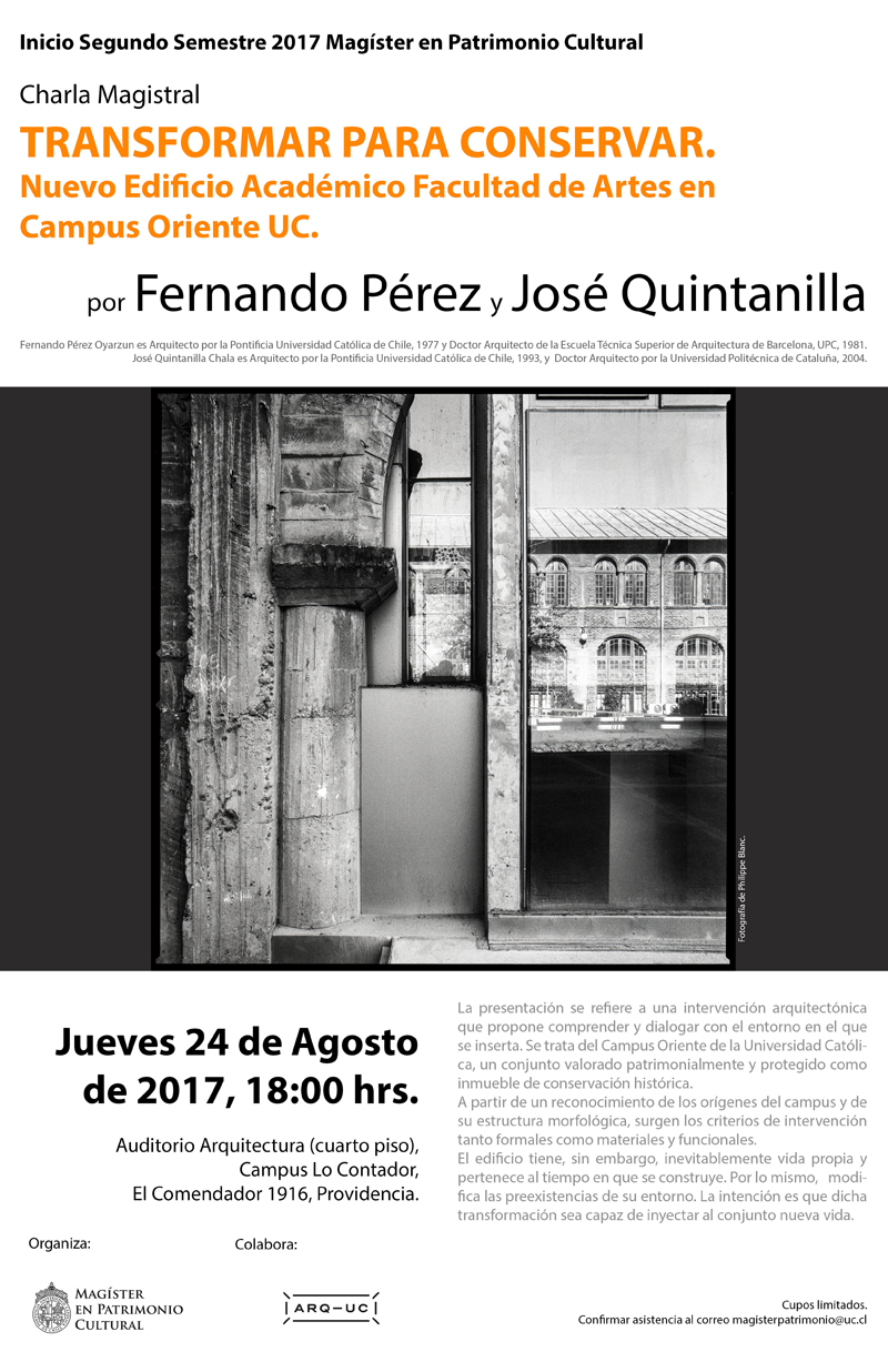 24 AGOSTO Conferencia Inaugural Fernando Pérez José Quintanilla