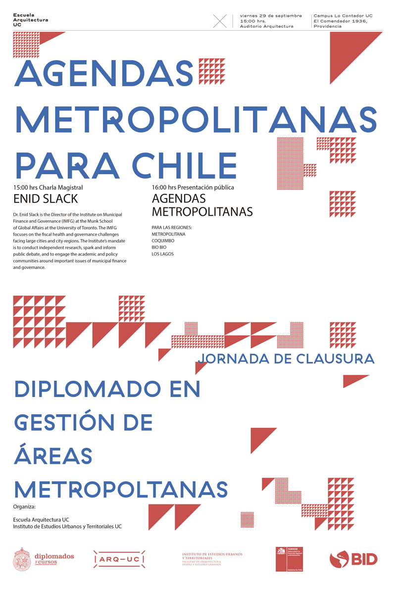 29 SEPTIEMBRE Agendas Metropolitanas para Chile